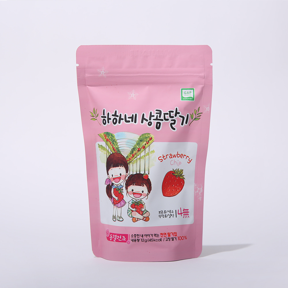 [하하네상콤딸기] 딸기칩 12G×5봉