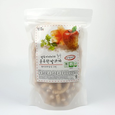 [질마재] 쌀토끼미미의 순수한 유기농쌀과자 현미사과당근스틱 60g